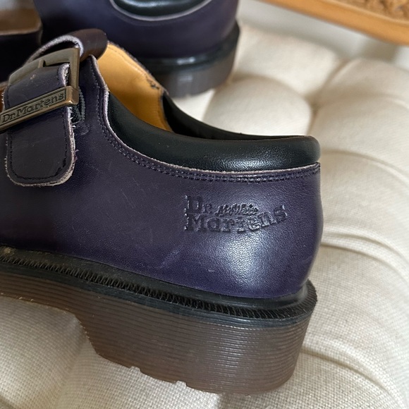 Vintage Dr. Martens T Strap Mary Jane Steel Toe Shoes Made in England Size 4 - Picture 8 of 12